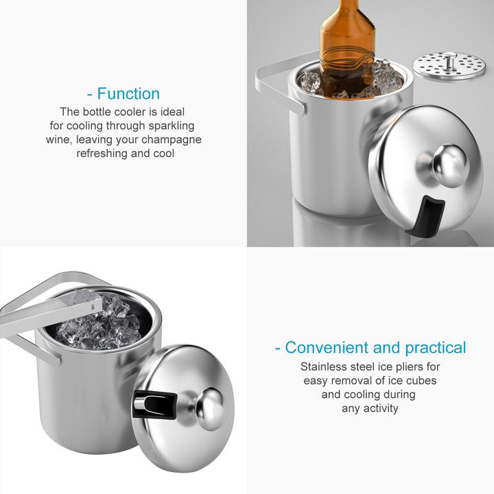 Immagine prodotto Intirilife Set di secchielli per il ghiaccio da 4 pezzi