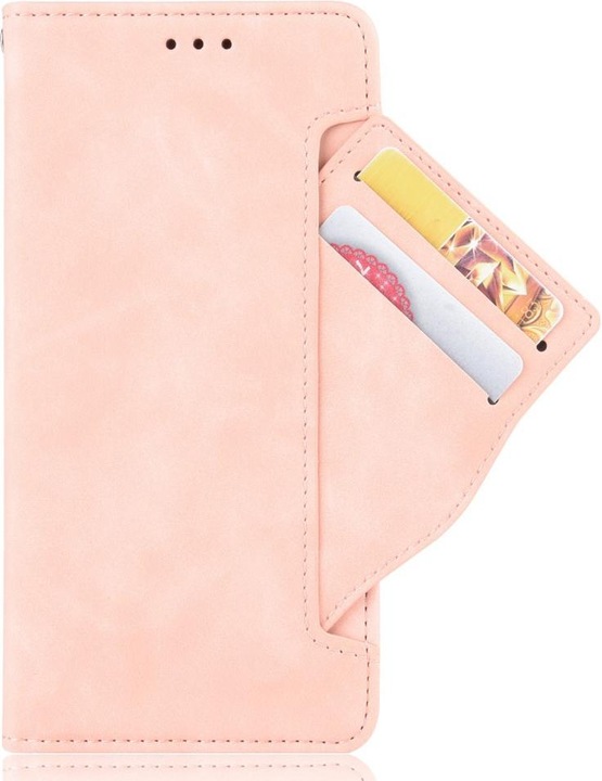 Produktbild Cover-Discount iPhone 12 / 12 Pro - Etui mit vielen Kartenfächer rosa (Apple iPhone 12, Apple iPhone 12 Pro)