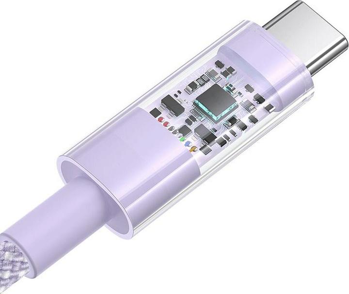 Productafbeelding Baseus Gem USB A naar USB C snellaadkabel 1 m 100 W paars (1 m, USB 3.2 Gen 1, 100 W)