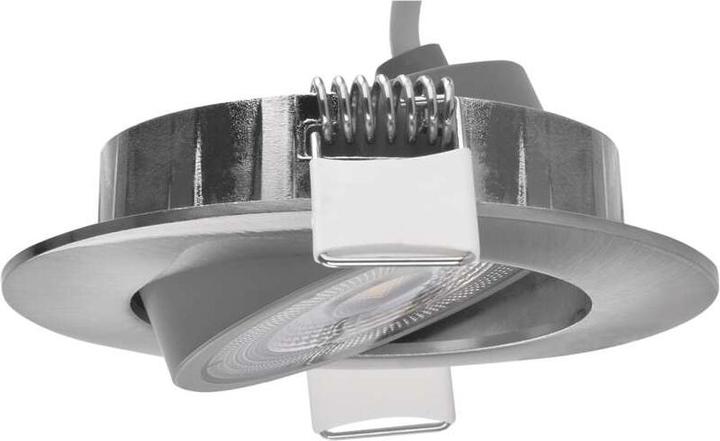 Immagine prodotto Emos Spot LED a soffitto Esclusivo argento, rotondo, 5W bianco caldo (450 lm)