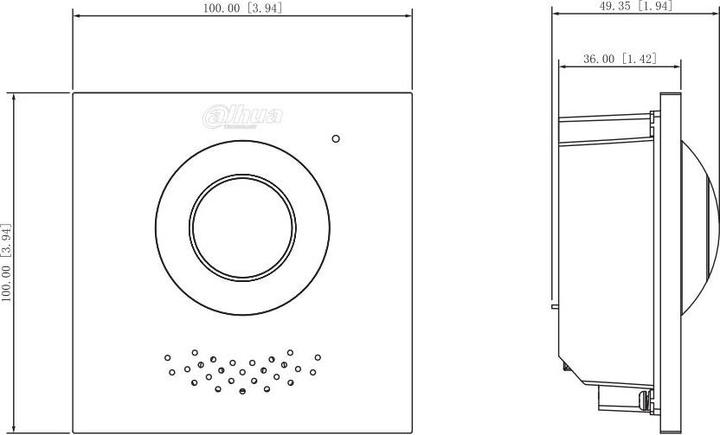 Produktbild Dahua VTO4202F-P-S2 (Kabelgebunden)