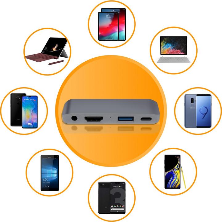 Actual product image Satechi Mobile Pro (USB-C, 4 ports)