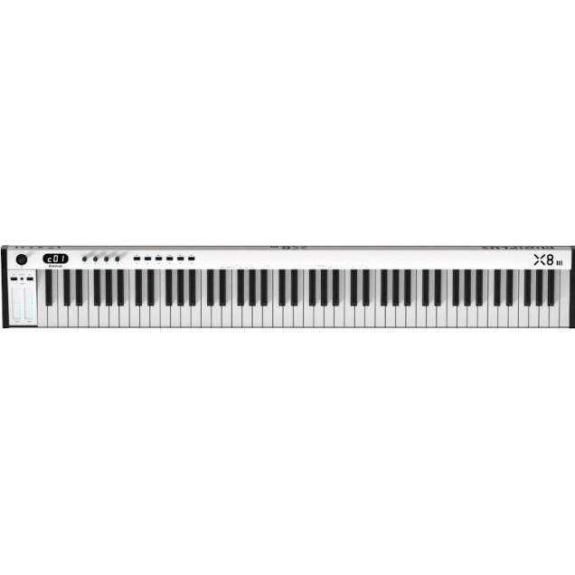 MidiPlus X8 III - Klawiatura sterująca 3 generacji (Controller), MIDI Controller, Schwarz, Weiss