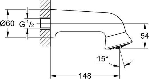 Produktbild Grohe Sportkopfbrause RELEXA PLUS 60 (1 Strahlarten, 7 l/min)