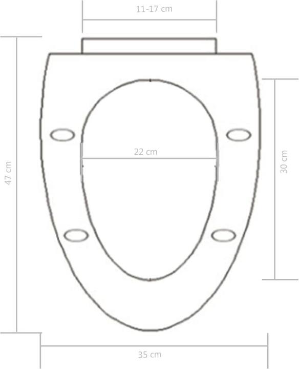Produktbild vidaXL Toilettendeckel mit Absenkautomatik