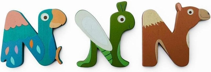 Actual product image Scratch Wooden letter N (MQ6)