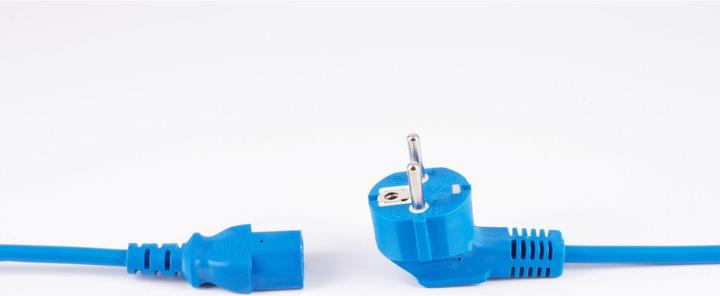 Produktbild Shiverpeaks BASIC-S Schutzkontakt Stromkabel, 1,8 m, blau (1.80 m)
