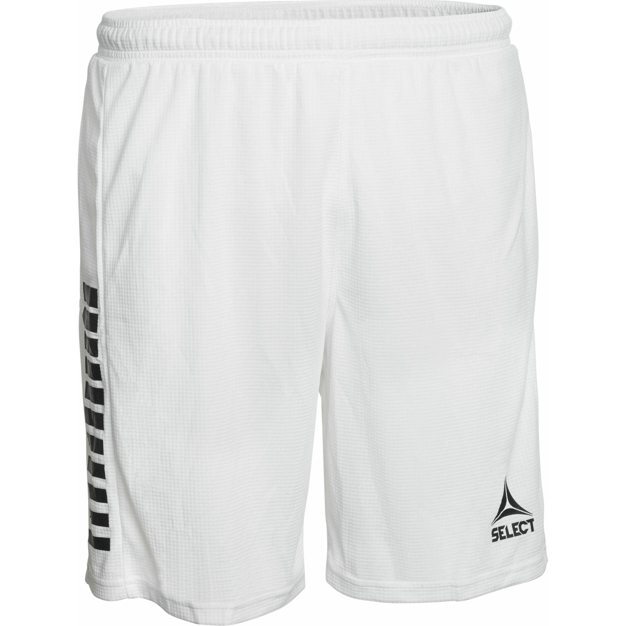 Select, Herren, Sporthose, shorts onaco (M), Weiss, Schwarz, M