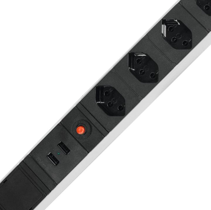 Produktbild Steffen Steckdosenleiste (7 x, Typ 13, USB-A, 3 m)