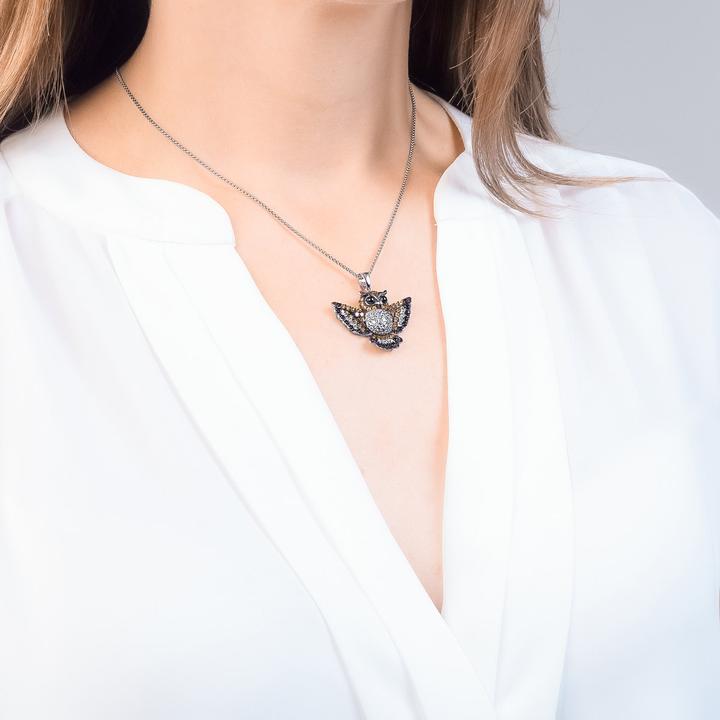 Immagine prodotto Seinerzeit Ciondolo a forma di gufo Lucas (Argento 925)