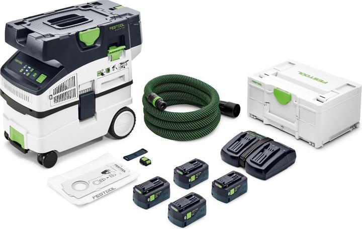 Festool Aspirateur sur batterie CTMC MIDI I-Plus CLEANTEC (Aspirateur eau et poussière)