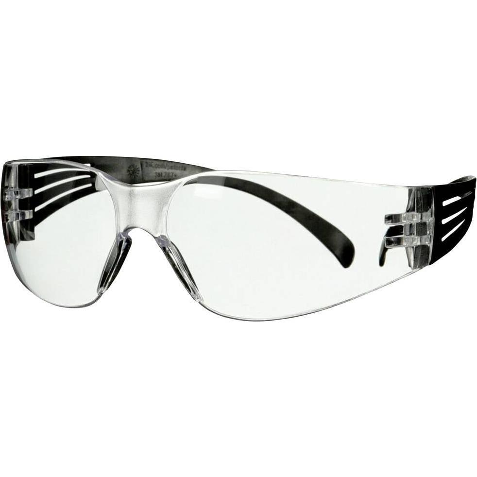Thumbnail - 3M, Schutzbrille + Gesichtsschutz, SecureFit 100 beskyttelsesbrille SF101AF-BLK-EU sorte staenger klar linse 5 stk