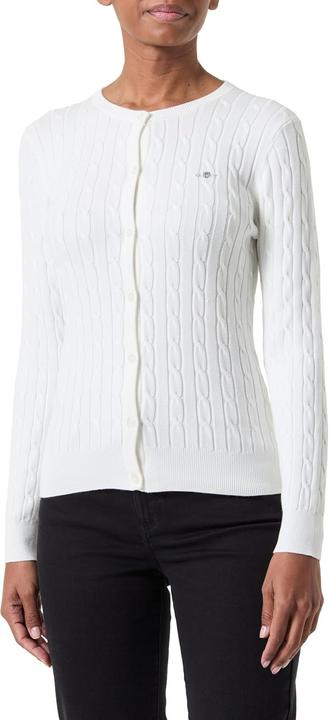 Produktbild GANT Stretch Cotton Cable Cardigan, Eggshell., 3XL (3XL)