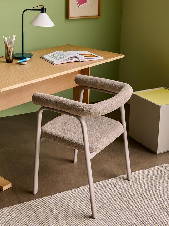 Image du produit Hübsch Ecto Esszimmerstuhl Sandfarben