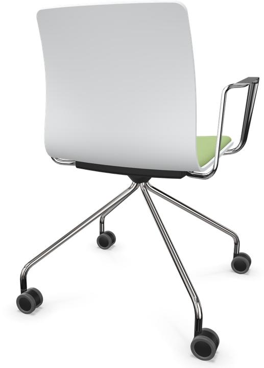 Bianco, Cromo lucido, Polo verde chiaro