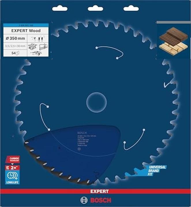 Productafbeelding Bosch Professional EXPERT Wood Kreissägeblatt, 350x30 mm, T54