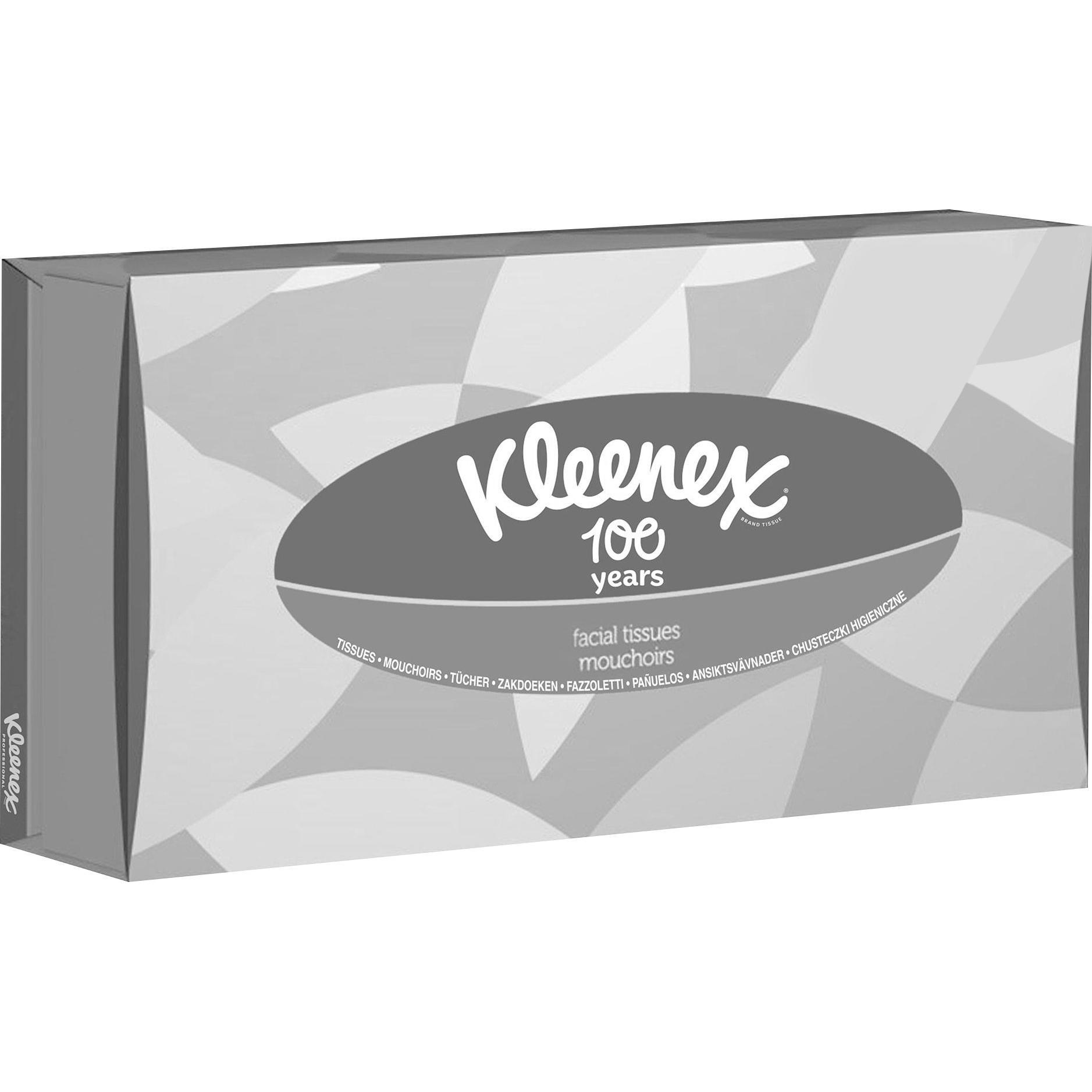 Kleenex Bianco Fazzoletti + Salviette Cosmetiche, Tessuti Cosmetici