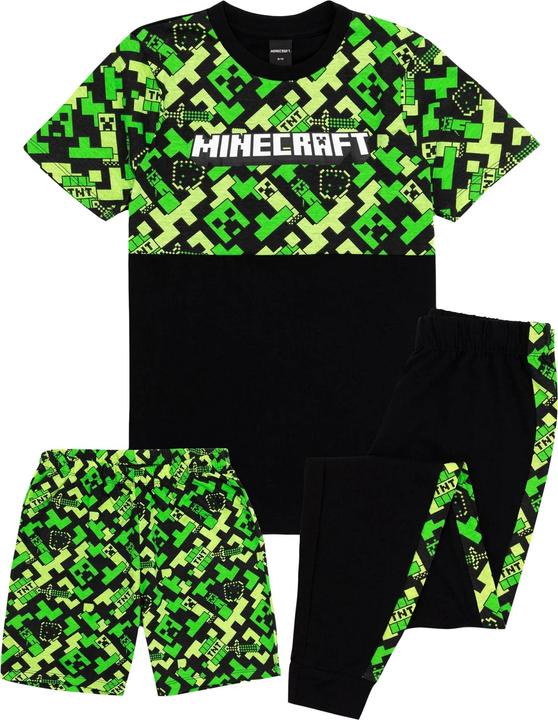 Produktbild Minecraft Childrens/Kids Creeper Short Pyjama Set (134)