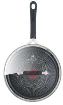 Actual product image Tefal Jamie Oliver E3033344 Pan Swivel Pan Round (Wok, Stainless steel, 25 x 6.93 cm)