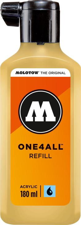 Molotow Refill ink One4All for permanent marker 180ml vanilla pastel (Beige, 180 ml)