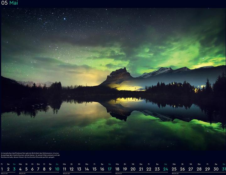 Produktbild Polarlichter - Wandkalender 2026 (60 x 45 cm)
