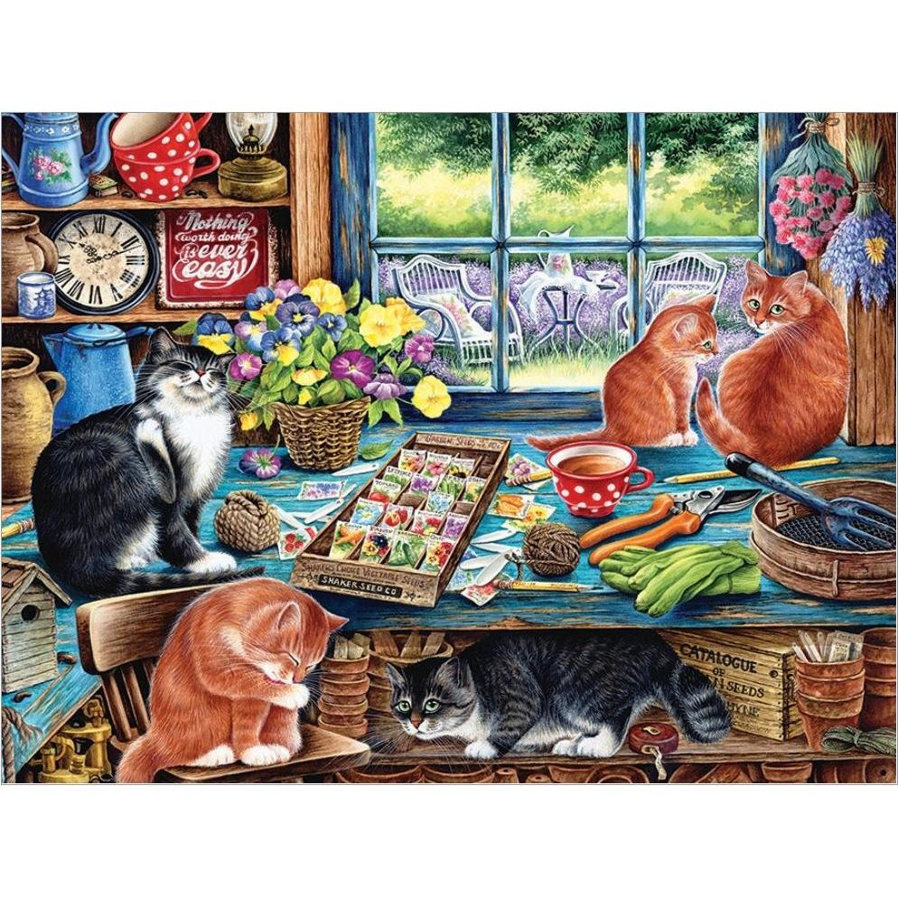 Thumbnail - Cobble Hill puzzle 275 Teile Cats Retreat (275 Teile)