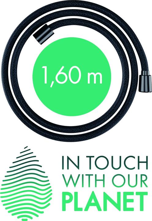 Image du produit hansgrohe Designflex flexible de douche textile, longueur 1600mm, 28260 (160 cm)