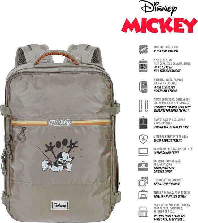 Produktbild Karactermania Large Mercury Travel Backpack 47x23x33cm Face