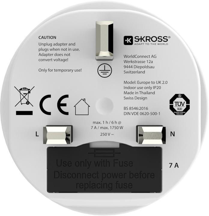Produktbild Skross Single Travel Adapter