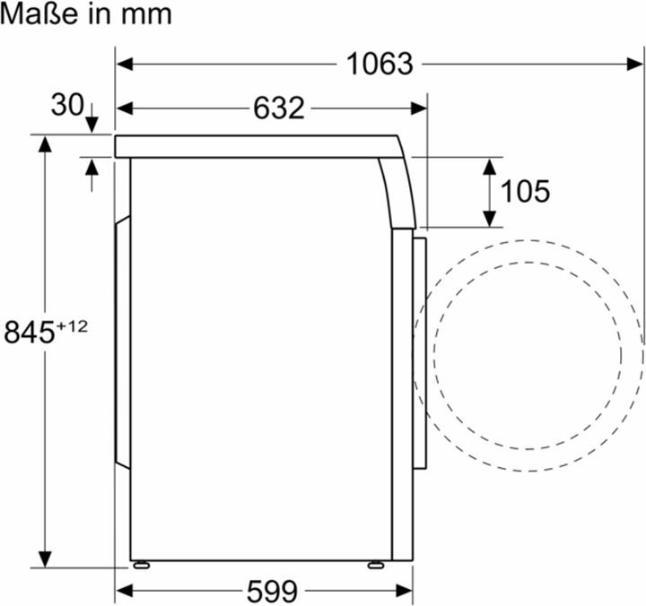 Actual product image Bosch Hausgeräte WUU28T48 (8 kg, Left, EU plug)