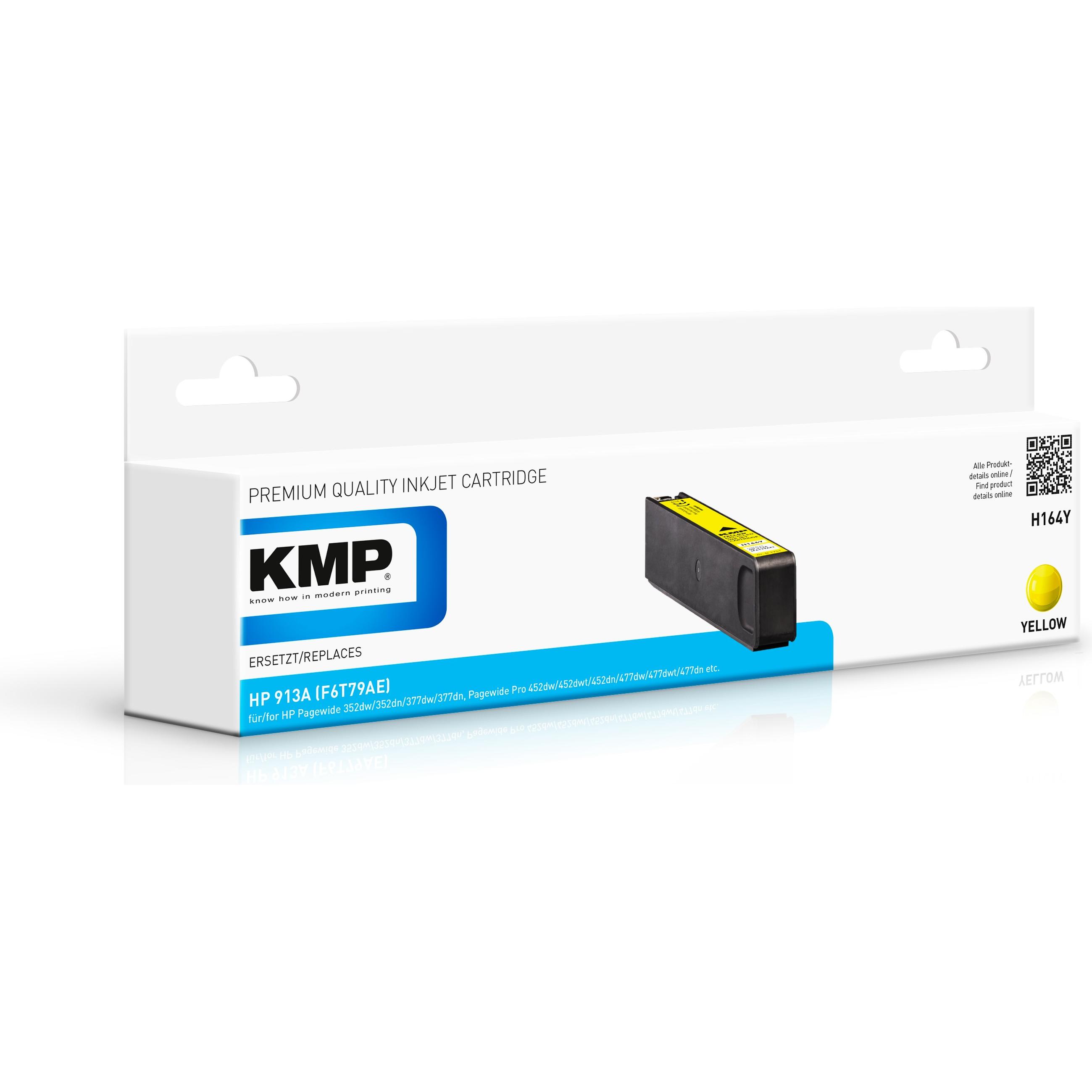 Thumbnail - KMP, Druckerpatrone, Tinte ersetzt HP913A (F6T79AE) (Y)