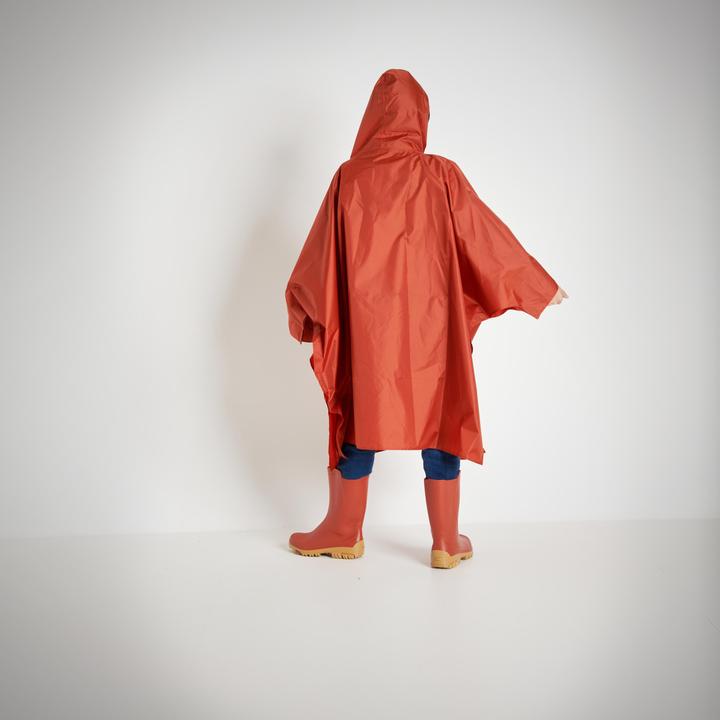 Actual product image Solognac Poncho children waterproof polyester (One size)