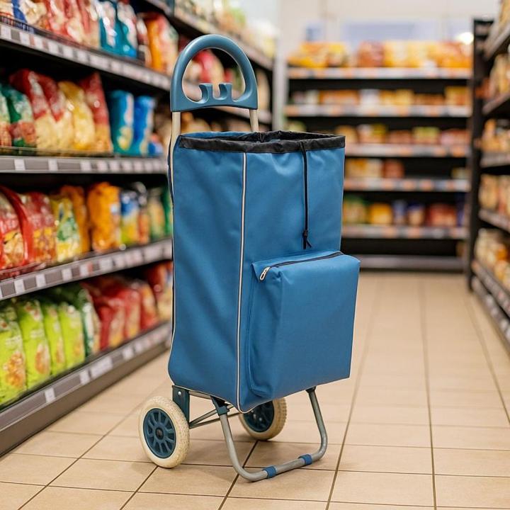 Produktbild ProWorld Shopping Bag On Wheels With Frame 40l Blue