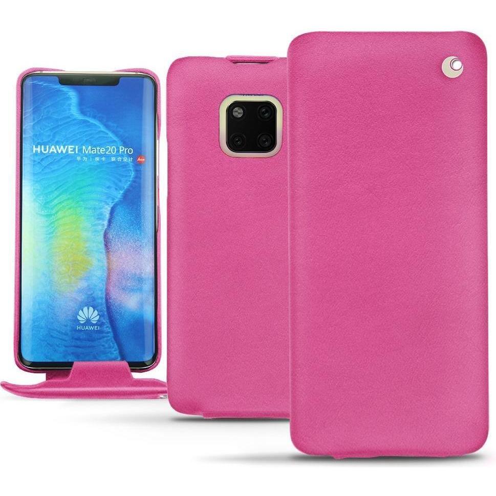 Noreve Lederschutzhülle vertikal (Huawei Mate 20 Pro), Smartphone Hülle, Rosa