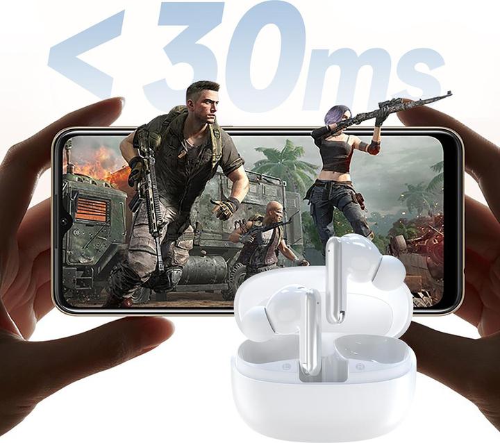 Produktbild Dudao U21 TWS ANC ENC Bluetooth-Kopfhörer, kabellos, Weiss (Aktive Geräuschunterdrückung, 20 h, Kabellos)