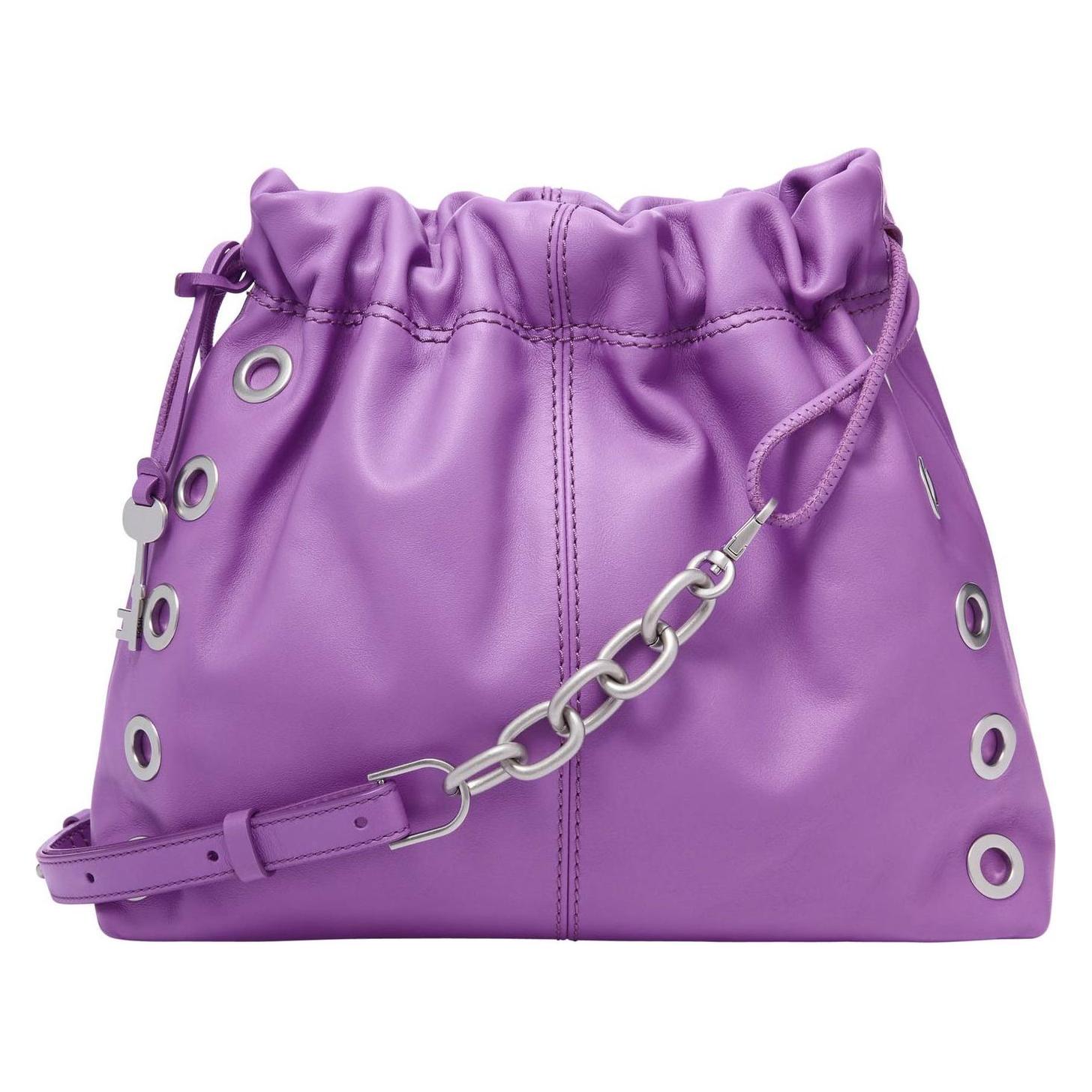 Fossil, Damen, Handtasche, Gigi Drawstring Shoulder Bag, Violett