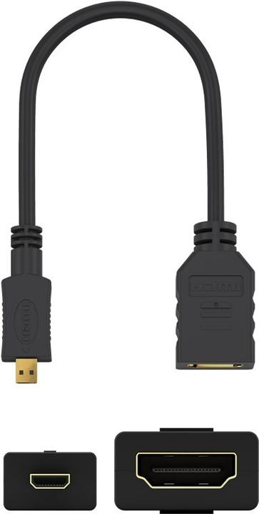 Produktbild Goobay Micro HDMI D – HDMI Buchse (0.15 m)