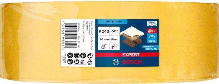 Produktbild Bosch Professional Zubehör EXPERT C470 Schleifpapierrolle zum Handschleifen, 93 mm x 50 m, G 240 (240)