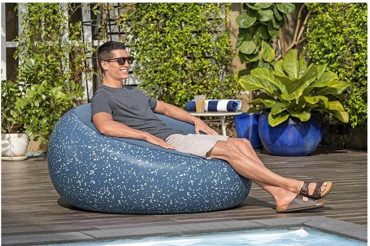 Immagine prodotto Bestway Aufblasbarer Sessel Inflate Blau, 112 x 112 cm