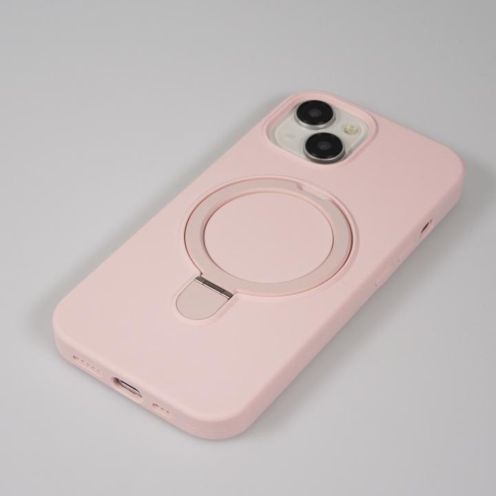 Produktbild PhoneLook Hülle Silikon matt MagSafe mit Haltering (Apple iPhone 14)