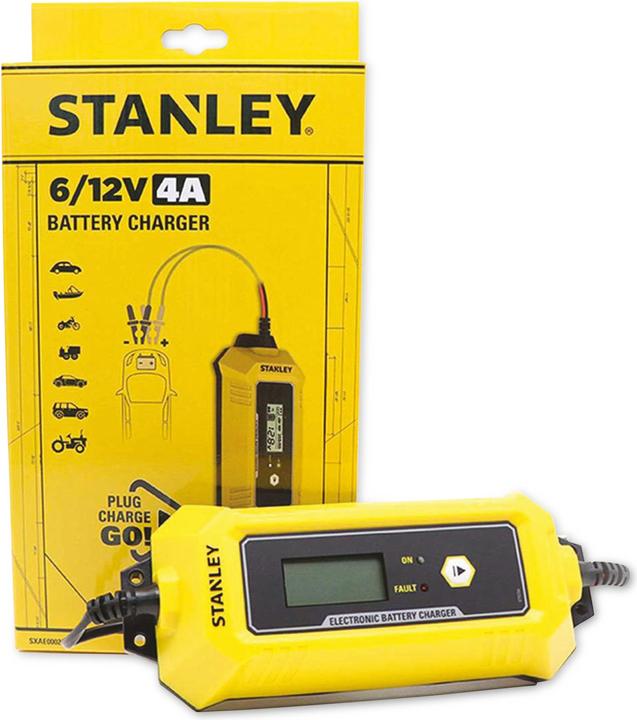 Image du produit Stanley SXAE00025 Chargeur de batterie 6V & 12V 4A IP65