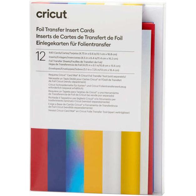 Cricut Insert Cards FOIL Celebration R40 12,1cm x 16,8cm 12-pack (P), Drucker Zubehör