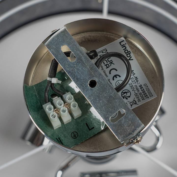 Produktbild Lindby Ayvira Deckenleuchte, schwarz, gold (E27)