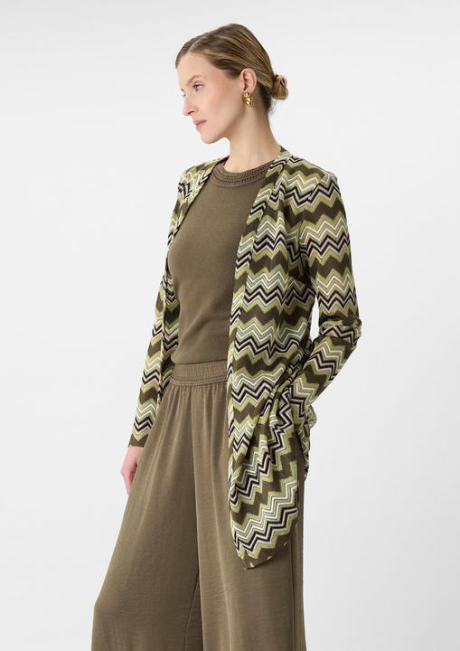Actual product image Comma T-Shirt Long-Cardigan aus Zick-Zack-Ajour (48)