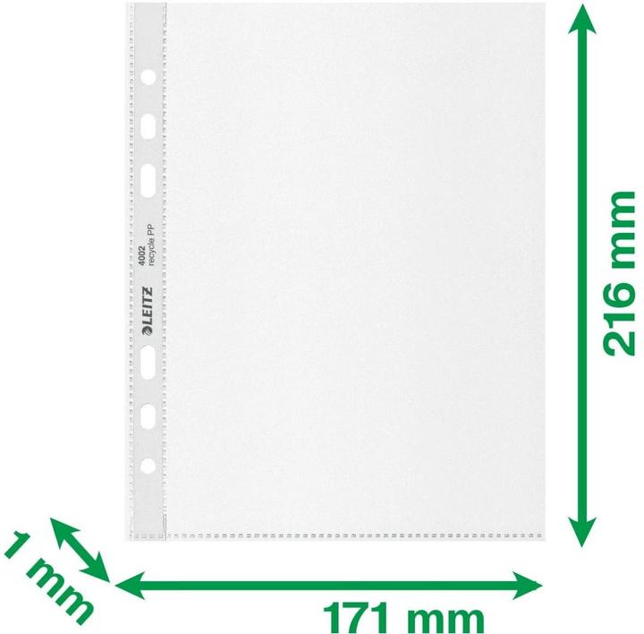 Produktbild Leitz Sichthülle Recycle A4 40 Stück (A4, 40x)