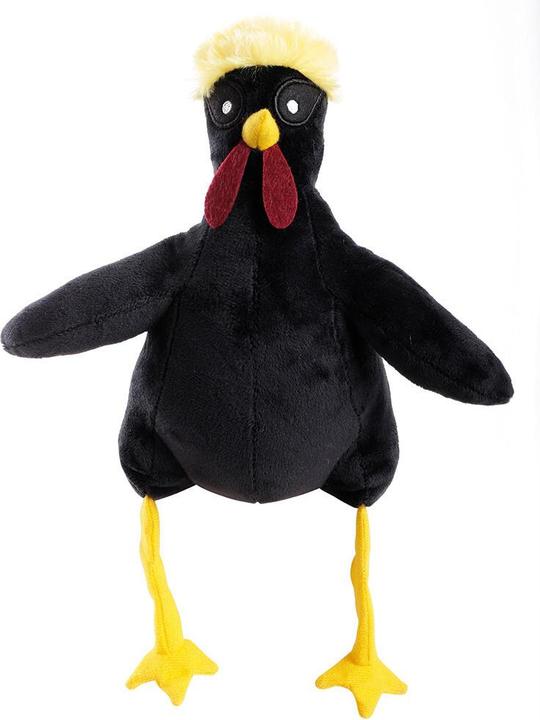 Martin Hondenspeelgoed Haan Pluche Zwart Gerecycled - 28X22X13 Cm (Plüschspielzeug Hund)