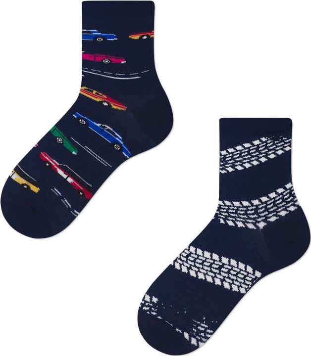 Actual product image Many Mornings Fast Cars children's socks (27 - 30)