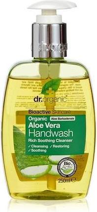 Actual product image Dr. Organic Dr Organic Aloe Vera Hand Wash Soothing Cleansing Natural Vegan Cruelty-Free Paraben & SLS-Free 250m (Liquid soap, 250 ml)