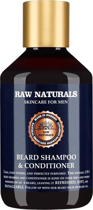 Actual product image Raw Naturals Beard Shampoo & Conditioner Rustic (250 ml)