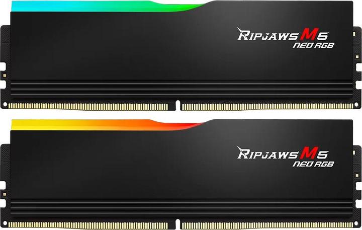 Produktbild G.Skill DIMM 64 GB DDR5-6000 (2x 32 GB) Dual-Kit (schwarz, F5-6000J3040G32GX2-RM5NRK, Ripjaws M5 Neo, INTEL (2 x 32GB, 6000 MHz, DDR5-RAM, DIMM)
